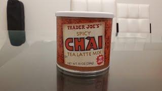 Trader Joe's - Spicy Chai Tea  Latte Mix Review! DUCKING DELICIOUS?! 