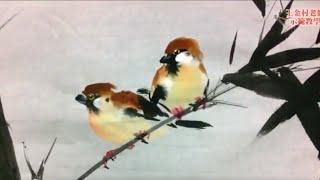 Birds and bamboo - Traditional Chinese painting