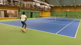 Hitting with ATP player @Simon.Freund [4K/60FPS]