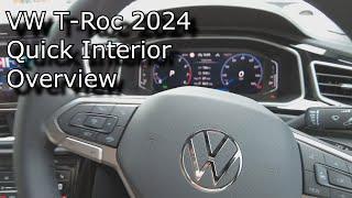 VW T- Roc 2024 - Quick Interior Overview And First Impressions