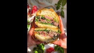 Smoked Chuck Roast Focaccia Sandwich  I  #focaccia #holidayrecipes