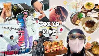 東京VLOG滑雪初體驗 澀谷必吃挽肉と米/現刨柴魚飯/淺草壽喜燒/米其林拉麵&甜點/初訪秋葉原/排隊居酒屋/銀座選品百貨