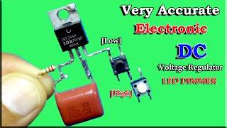 Electronic DC Voltage Regulator LED DIMMER | DIY Inventions | Mosfet Volt Regulator | Simple Tricks