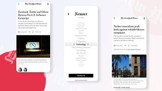 Flutter New York Times Clone Responsive UI Tutorial | News App Development for iOS and Android