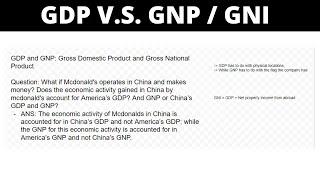 GDP vs GNP/GNI - Explained and Explored