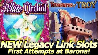 NEW White Orchid and Treasures of Troy Legacy Link slots by IGT at Barona Casino!