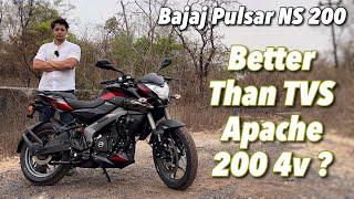 2023 Bajaj Pulsar NS 200 Review - Better Than TVS Apache 200 4v ??