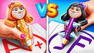 Miss Delight Baik vs Miss Delight Jahat Di Sekolah! Kami Bertahan Dari Guru Paling Galak Di Dunia!