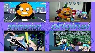 Orange X corrupted Hero animacion vs original