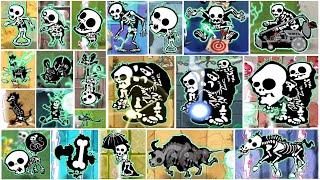 PvZ 2 Discovery - Collection Of Skeletons of All Zombies When Electrocuted