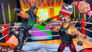 The Fiend vs Roman Reigns - Action Figure Match! Hardcore Championship!