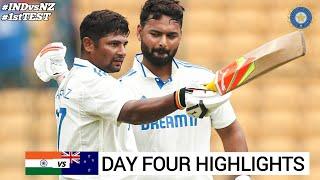 India vs New Zealand 1st Test Cricket Match Day 2 Full Highlights Cricket Live Highlights 17/10/2024