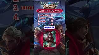 Guess the Mobile Legends Heroes? Part 6 #gamequiz #trendingquiz  #mobilelegends #quiz