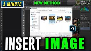 How to insert an image in photoshop 2025