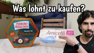 Was schmeckt besser? Ferrero Küsschen Brownie oder Amicelli Milchcreme?