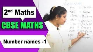 2nd Std CBSE Maths Syllabus | Number names -1 | CBSE Maths | Class -2