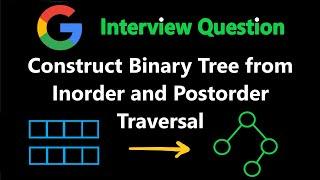 Construct Binary Tree from Inorder and Postorder Traversal - Leetcode 106 - Python