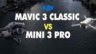 DJI Mavic 3 Classic vs DJI Mini 3 Pro - Full Drone Comparison | DansTube.TV