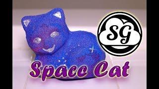 SPACE CAT Bath Bomb DEMO - Underwater - REVIEW - Spun Gold Naturals Galaxy Bomb