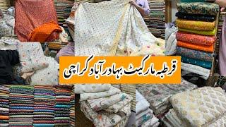 Qurtuba Market Karachi-Pure Banarsi,Kamkhab,Katan Silk & Chiffon dress Shopping-Local Bazar Pakistan