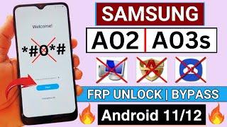 Samsung A02/A03s Frp Bypass/Unlock Android 11/12 | NO Galaxy Store  | NO Samsung ID | NO PC 