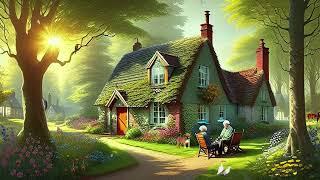 Morning Coffee - Cottage House, Relaxing Nature Sounds, Birds Singing, Spring Ambience.