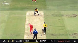 Reverse Sweep Six - ft. Josh Inglis | What a pleasant shot | Marsh Cup Final | WA vs SA Highlights