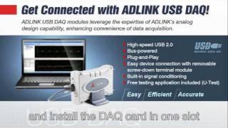 Get connected with ADLINK USB DAQ modules
