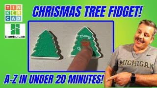 A 3D printable Tinkercad Christmas Tree Clicky Fidget in 20 Minutes!