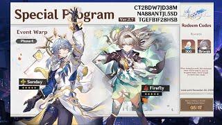 2.7 SPECIAL PROGRAM, BANNERS,  FREE 5 STAR, REDEEM CODES - Honkai: Star Rail