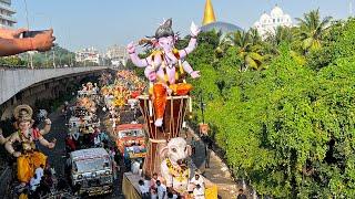 Big Ganesh Shobha Yatra In Hyderabad | Ganesh Nimajjanam 2024 Tank Bund | Ganesh Visarjan 2024