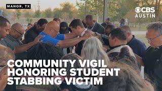 Community prayer vigil held after student killed at Manor Senior HS