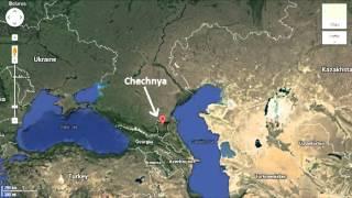 Location of Chechnya