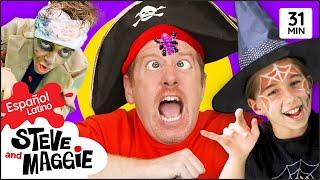 Historia de Halloween de Familia Dedos con Steve y Maggie Español Latino + MÁS para niños