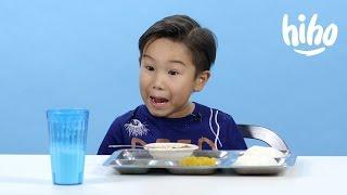 School Lunches | American Kids Try Food From Around the World - Ep 2 | Kids Try | Cut