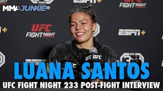 Luana Santos Explains Weight Miss, Respectfully Calls Out Miesha Tate | UFC Fight Night 233