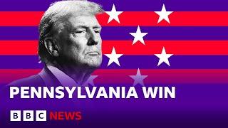 US election: Trump projected to win Pennsylvania | BBC News