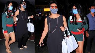 Kajol With Daughter Nysa Devgan Spotted At Mumbai Airport ️ 