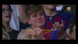 Fans reaction after watching Messi's video at Camp Nou