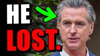 Gavin Newsom suffers humiliating defeat.