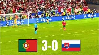  Portugal vs Slovenia (3-0) Full Penalty Shootout | Euro 2024 | Celebration | Ronaldo Reaction