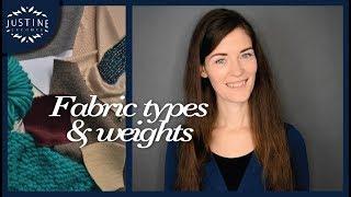 Fabrics: woven or knitted? Which weight? How to recognize them? | FABRIC GUIDE | Justine Leconte