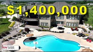 $1,400,000 - Elevator, Massive POOL, 3.63 acres. 6000+ sqft. Huge luxury home tour.