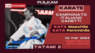 KARATE - Campionato Italiano Cadetti 2024 - Day1 Kata - Tatami2