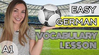 Easy German Vocabulary Lesson for Beginners | COMPREHENSIBLE INPUT (Football EM Edition)