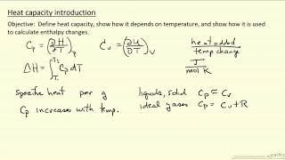 Heat Capacity Introduction