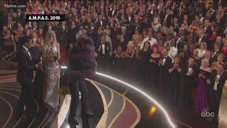 Spike Lee and Samuel L. Jackson have 'Morehouse' moment on stage at the Oscars