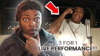 3 FOR 1!!! YUNGEEN ACE- LIVE PERFORMANCE *ON THE MIC* (REACTION)