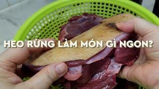 GỢI Ý VÀI MÓN NGON VỚI THỊT HEO RỪNG | HOW TO COOK BOAR MEAT