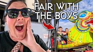 Alaska State Fair AGAIN But W/ Kids! | Rides, Games, Food & Shows!